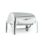 Rechaud Inox Retangular 9L com Tampa Basculante e Fogareiro Ormimaq CDA - Banho Maria