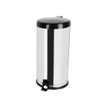 Lixeira com Pedal em Inox Tampa Preta Viel 3478 - 20L