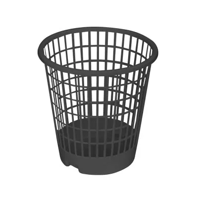 Cesto de Papel Telado Preto Eco Plasvale 173 - 9L