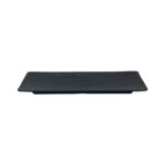 Travessa Retangular de Melamina para Sushi Sashimi Preta Weck 6679 - 28x12cm