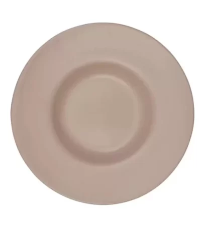 Prato Fundo de Cerâmica para Risoto Marrom Claro Matte Copparo Ferrara 14131 - 29,5cm