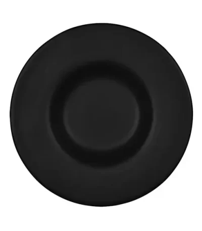 Prato Fundo de Cerâmica para Risoto Preto Matte Copparo Ferrara 11131 - 29,5cm