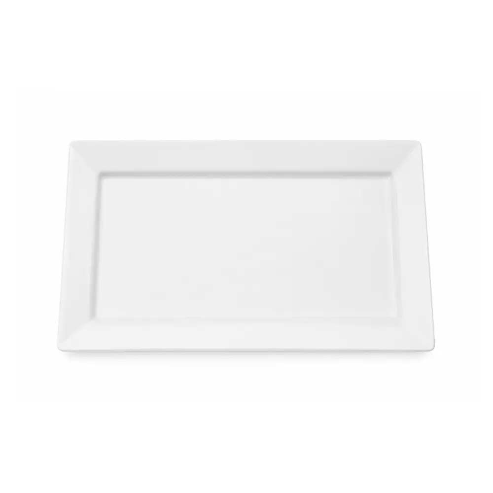 870.86.0300 Prato de Mesa de Porcelana Piatto Atlas TW222 - 31x20cm - Imagem 1