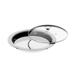 Prato Fundo em Aço Inox com Tampa de Vidro Ciclo Tramontina 61528/304 - 30cm