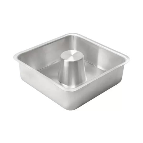 Forma Assadeira de Alumínio Quadrada para Pudim Rspan FQ317 - 20cm