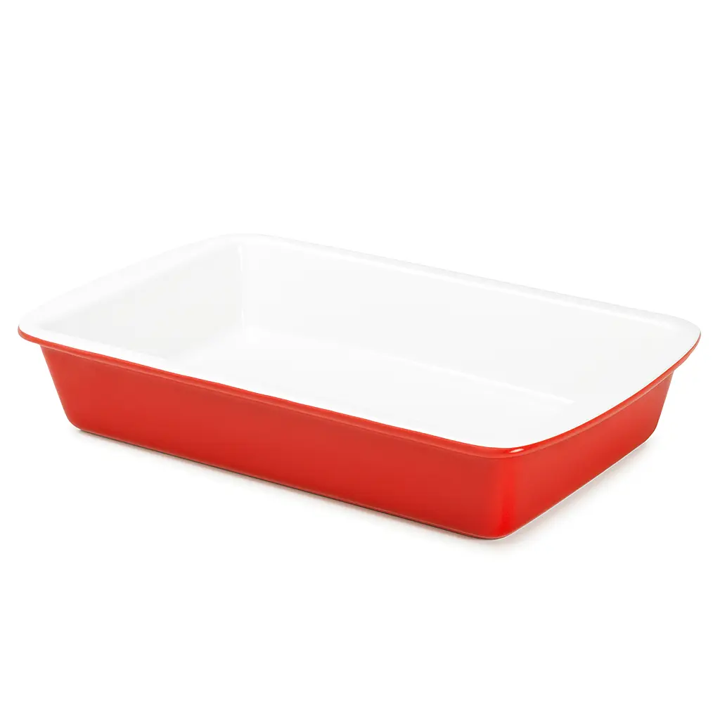900.10.6816 Travessa de Cerâmica Retangular Vermelha 31x20cm Ceraflame A50115 – 1,700L