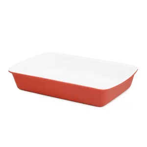 Travessa de Cerâmica Retangular Vermelha 34x26cm Ceraflame A50215 – 2,500L