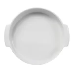 Travessa Assadeira de Porcelana Redonda Branca Germer – 25cm