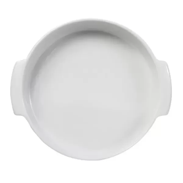 Travessa Assadeira de Porcelana Redonda Branca Germer – 25cm