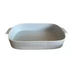 Travessa de Porcelana Retangular Branca Germer – 37x26cm