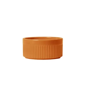 Ramekin de Porcelana Canelado Laranja Germer - 240ml - Imagem 1