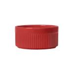 Ramekin de Porcelana Canelado Vermelho Germer - 850ml