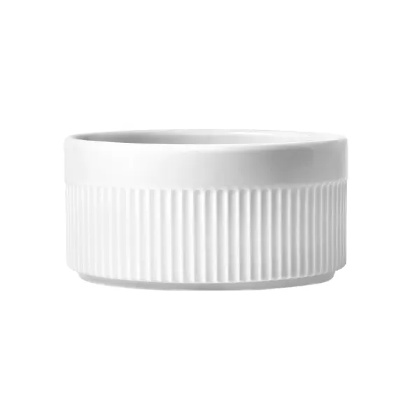 Ramekin de Porcelana Canelado Branco Germer – 1200ml