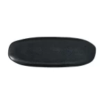 Travessa Assadeira Oval Rasa de Cerâmica Orgânico Eclipse Porto Brasil - 36x13cm