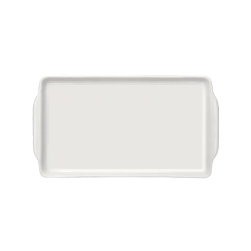 900.86.0420 Bandeja Retangular de Porcelana com Alças Atlas TW244 - 35x18cm - Imagem 1