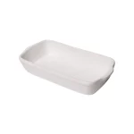 Travessa de Cerâmica Refratária Retangular Branca Bella Refratários 07 - 1,5L