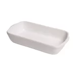 Travessa de Cerâmica Refratária Retangular Branca Bella Refratários 06 - 1,7L