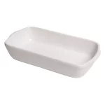 Travessa de Cerâmica Refratária Retangular Branca Bella Refratários 05 - 3L