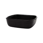 Travessa de Cerâmica Refratária Quadrada Preta Bella Refratários 02 - 2,2L