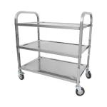 Carro de Transporte em Inox 3 Bandejas Chef Line 54000 - 84cm