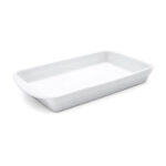 Travessa Assadeira Retangular de Porcelana com Alças Schmidt - 24x12cm