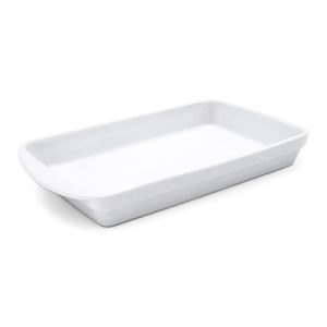 Travessa Assadeira Retangular de Porcelana com Alças Schmidt - 32x16cm