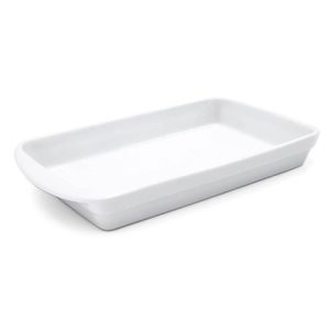 Travessa Assadeira Retangular de Porcelana com Alças Schmidt - 40x20cm
