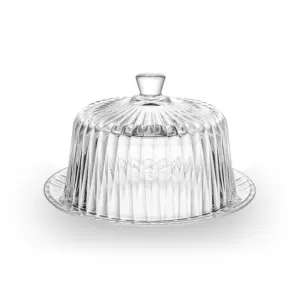 Queijeira de Cristal com Tampa Radial Lyor 220380 - 20cm