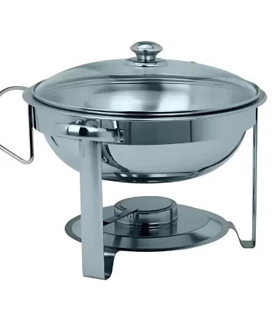 Rechaud Inox Redondo 5L Orcil Elétrico Tampa de Vidro RRTV5 – Banho Maria