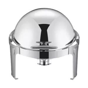 Rechaud Inox Redondo 1/1 6L Tampa Basculante GP Inox GP703 - Banho e Maria
