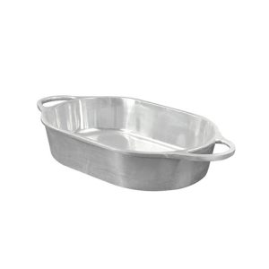 Travessa de Alumínio Oval com Alças Jaguar N3 - 32x16cm
