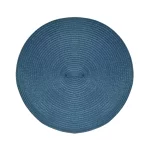 Jogo Americano Requinte Redondo Azul Bene Casa 041225 - 37cm<br/>