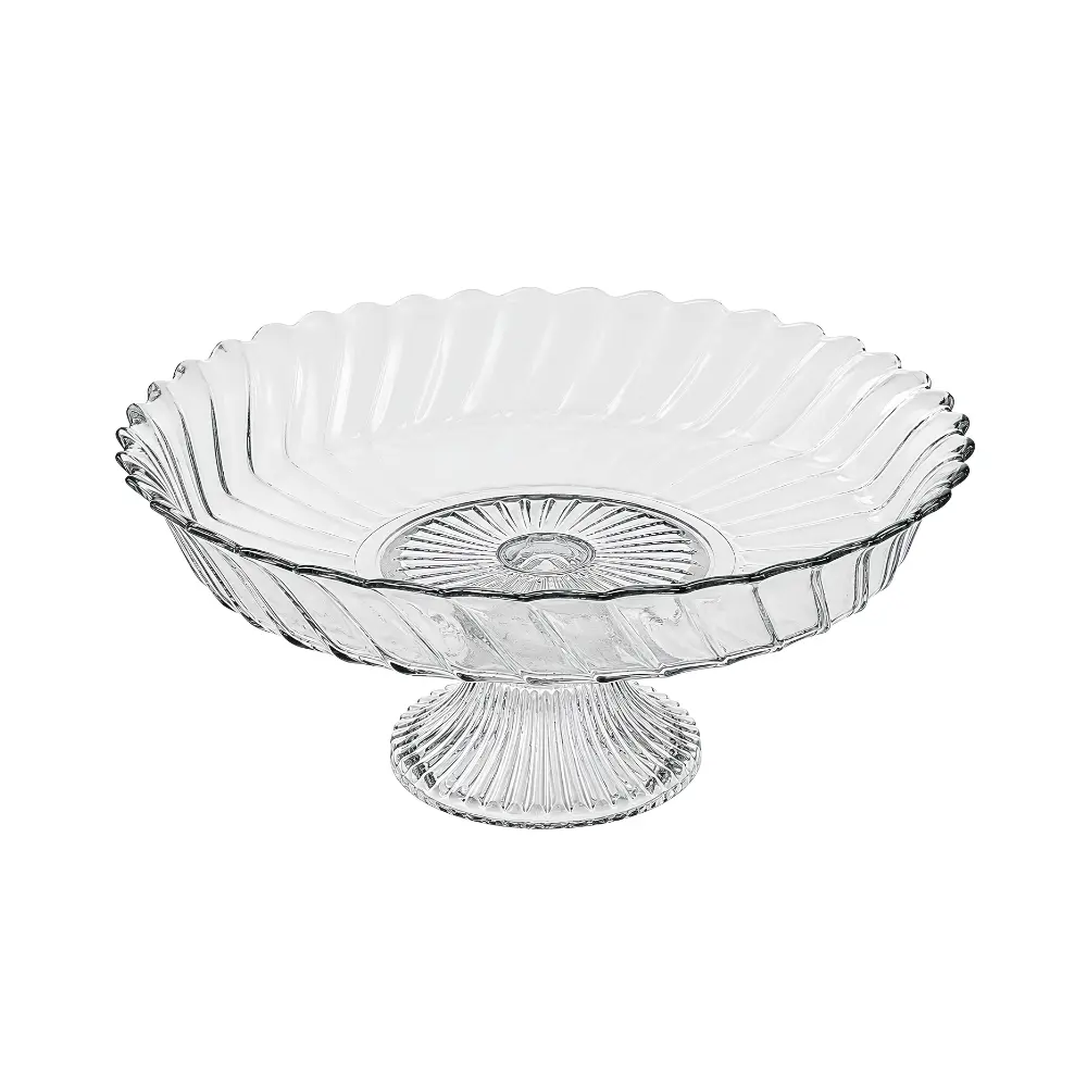 945.07.7240 Fruteira Centro de Mesa California com Pé de Vidro Vitazza 2170 - 29cm - Imagem 1