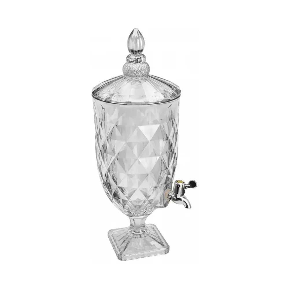 945.09.7300 Suqueira de Cristal com Pé e Tampa Diamond Rojemac 221567 - 4,7L - Imagem 1