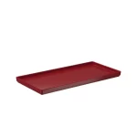 Bandeja Retangular de Plástico Vermelho Uno Coza 10165 - 27x13cm