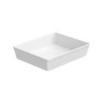 Travessa GN 1/2 70mm de Plástico Branco Uno Coza 10182