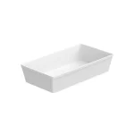 Travessa GN 1/3 70mm de Plástico Branco Uno Coza 10183