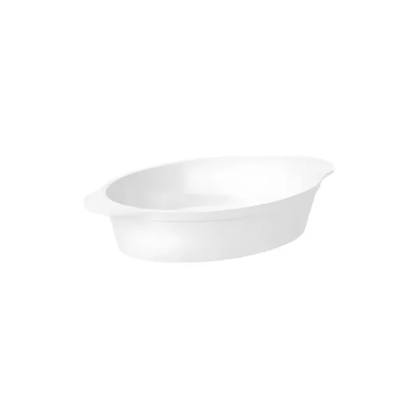 Travessa Oval de Polipropileno Branca Uno Coza 11102 – 550ml