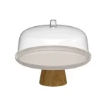 Boleira com Cúpula e Pé Beje Martiplast BFB300 - 25cm