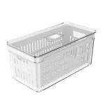 Organizador De Geladeira Com Cesto Clear Fresh Martiplast OF350 - 5L