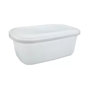 Pote de Plástico Branco com Tampa Polar Tritec 5448 - 3,5L