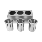 Porta Talheres em Aço Inox Dayhome ZNX7118 - 3 Nichos