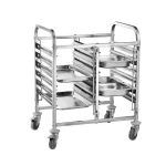 Carro de Transporte Duplo em Inox para Cubas GN 1/1 Dayhome ZNX7042 - 12 Níveis