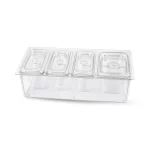 Porta Condimentadora em Policabornato Barpro P049A - 4 Cubas