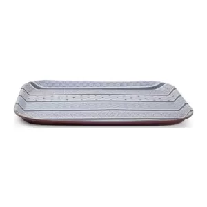 Bandeja Retangular Antiderrapante de Melamina Estampada Marcamix GX8281 - 25x35cm