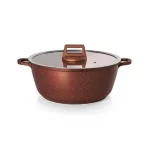 Caçarola Chef com Revestimento Antiaderente Cobre Marcamix MC0012 – 4,2L