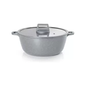 Caçarola Chef com Revestimento Antiaderente Cinza Marcamix MC0022 - 4,2L