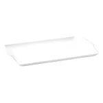 Bandeja Retangular em Polipropileno Square Branca Vemplast 104115 - 52x35cm